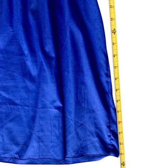 Banana Republic Women’s Blue Short-Sleeved Cinched Waist Dress Size 10 - Picture 9 of 10